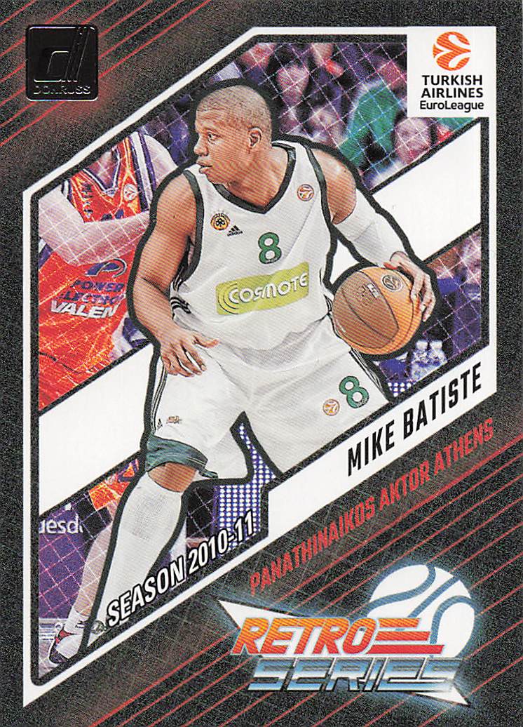 2023-24 Donruss EuroLeague Basketball Retro Series Mike Batiste #9