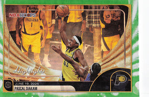 2025-26 Hoops Basketball Green Hoops Pascal Siakam #265