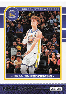 2024-25 Hoops Basketball Brandin Podziemski #70