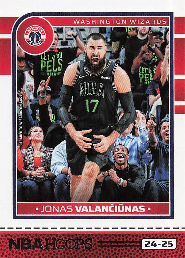 2024-25 Hoops Basketball Jonas Valanciunas #229