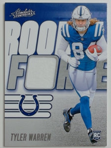 2025 Panini Absolute Football Rookie Force Tyler Warren #RF-TWN