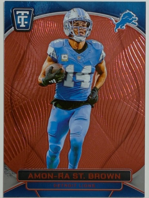 2024 Panini Totally Certified Football Mirror Red 170/249 Amon-Ra St. Brown #28