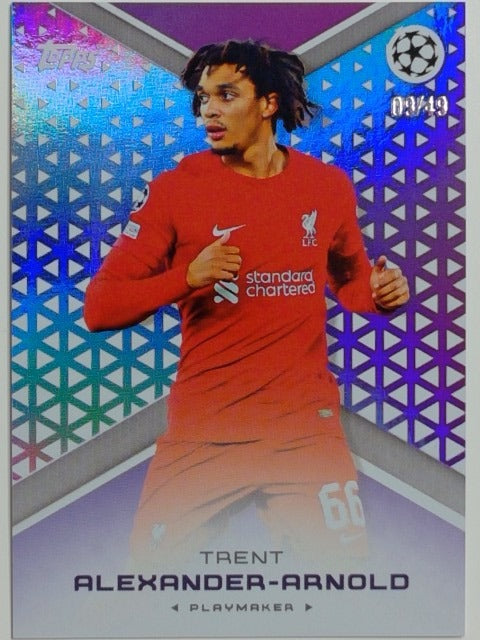 2022-23 Topps Platinum Curated Purple 09/49 Trent Alexander-Arnold #NNO