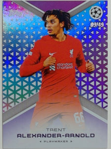 2022-23 Topps Platinum Curated Purple 09/49 Trent Alexander-Arnold #NNO