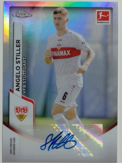 2023-24 Topps Chrome Bundesliga Soccer Autograph Angelo Stiller #BCA-AS