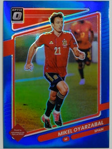 2021-22 Donruss Soccer Optic Blue 59/99 Mikel Oyarzabal #150
