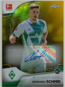 2023-24 Topps Chrome Bundesliga Autograph Gold 23/50 Romano Schmid #BCA-RS