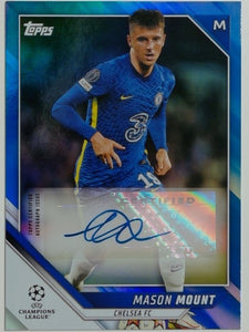 2021-22 Topps UEFA Champions League Autographs Blue 76/99 Mason Mount #BA-MM