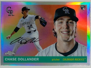 2025 Topps Chrome Platinum Baseball Refractor Chase Dollander #288 RC
