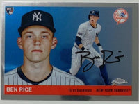 2025 Topps Chrome Platinum Baseball Ben Rice #311 RC
