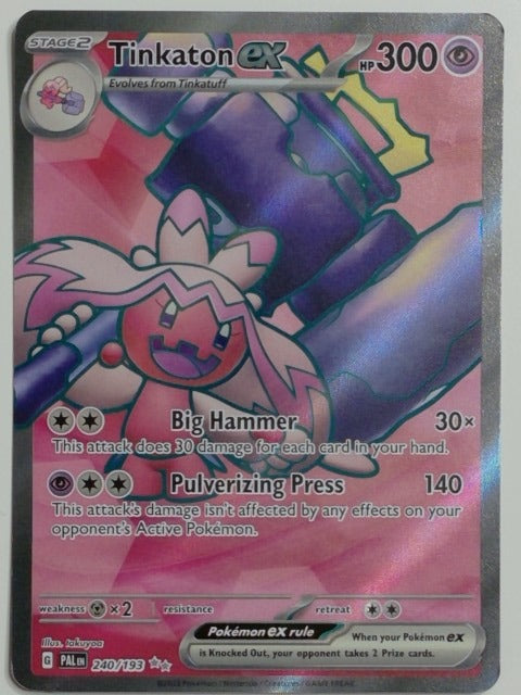 SV02: Paldea Evolved Tinkaton ex #240/193 Pokemon