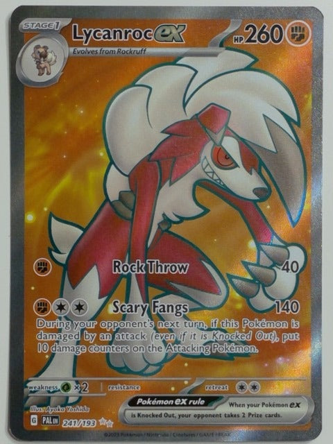 SV02: Paldea Evolved Lycanroc ex #241/193 Pokemon