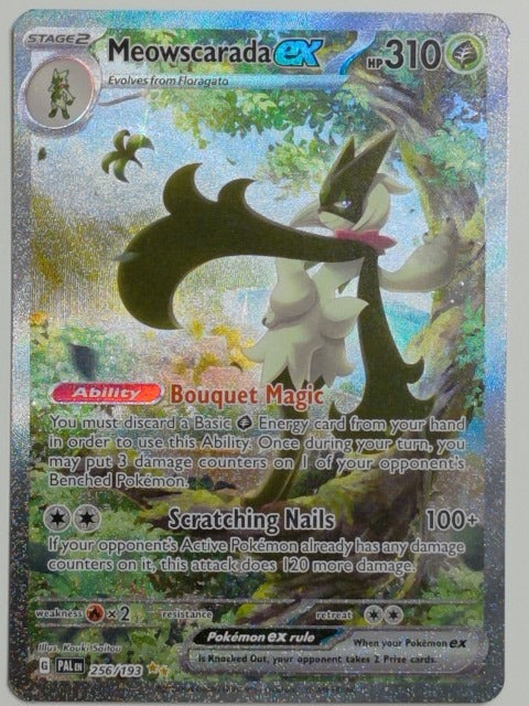 SV02: Paldea Evolved Meowscarada ex #256/193 Pokemon