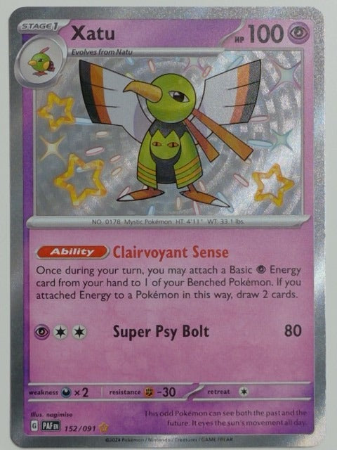 SV: Paldean Fates Xatu #152/091 Pokemon