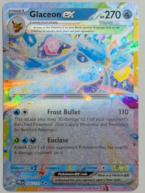SV: Prismatic Evolutions Glaceon ex #026/131 Pokemon