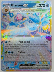 SV: Prismatic Evolutions Glaceon ex #026/131 Pokemon