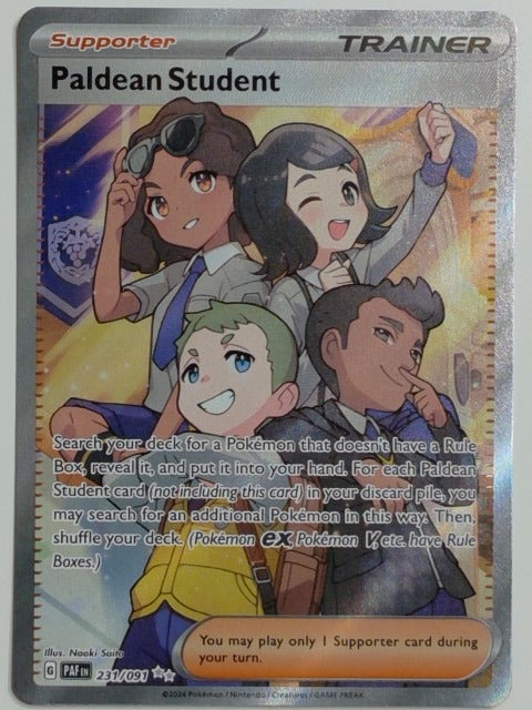 SV: Paldean Fates Paldean Student #231/091 Pokemon