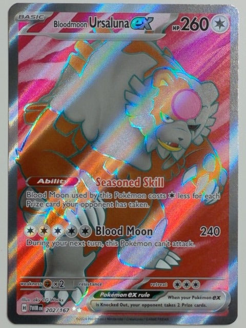 SV06: Twilight Masquerade Bloodmoon Ursaluna ex #202/167 Pokemon