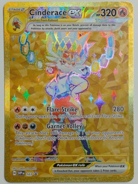 SV: Scarlet & Violet Promo Cards Cinderace ex #163 Pokemon