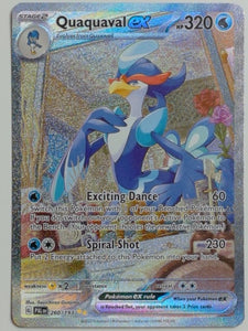 SV02: Paldea Evolved Quaquaval ex #260/193 Pokemon