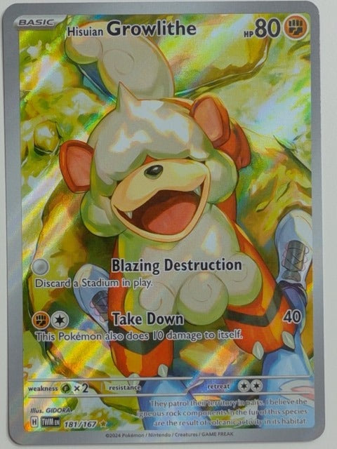 SV06: Twilight Masquerade Hisuian Growlithe #181/167 Pokemon
