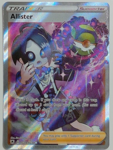 SWSH10: Astral Radiance Trainer Gallery Allister #TG24/TG30 Pokemon
