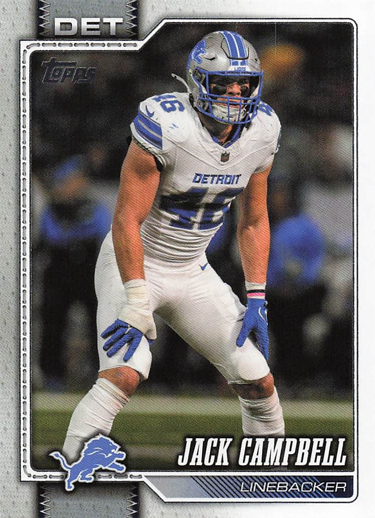 2026 Topps Flagship Football Jack Campbell #250