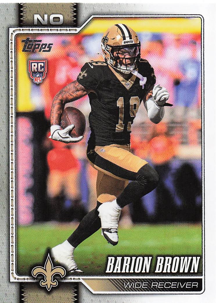 2026 Topps Flagship Football Barion Brown #386 RC
