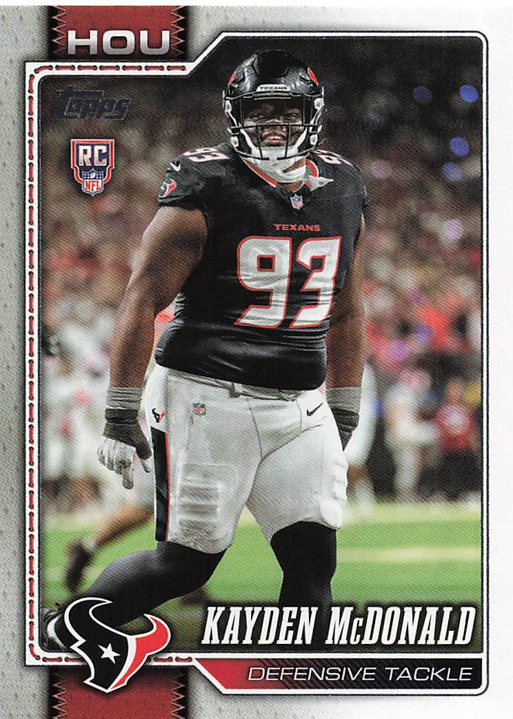 2026 Topps Flagship Football Kayden McDonald #364 RC