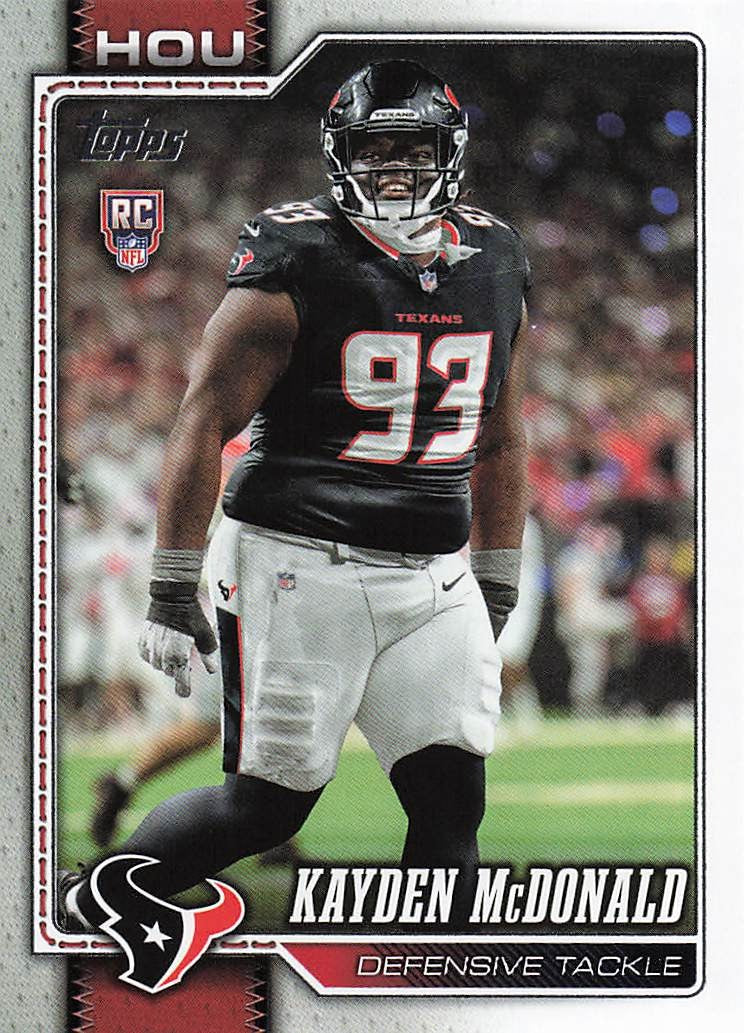 2026 Topps Flagship Football Kayden McDonald #364 RC