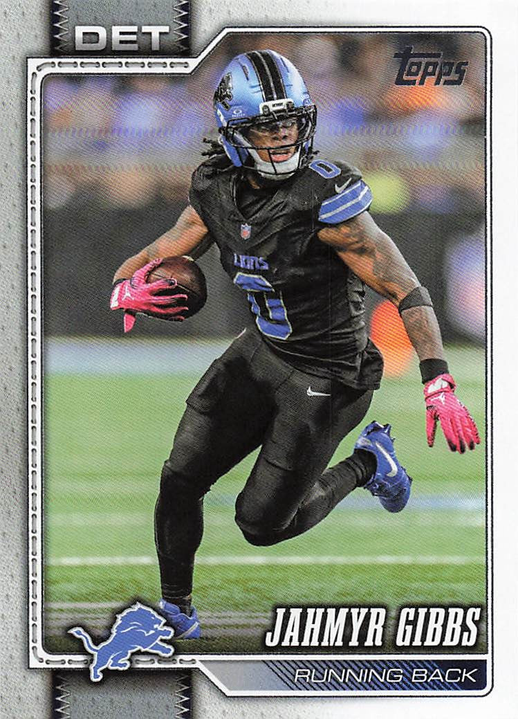 2026 Topps Flagship Football Jahmyr Gibbs #70