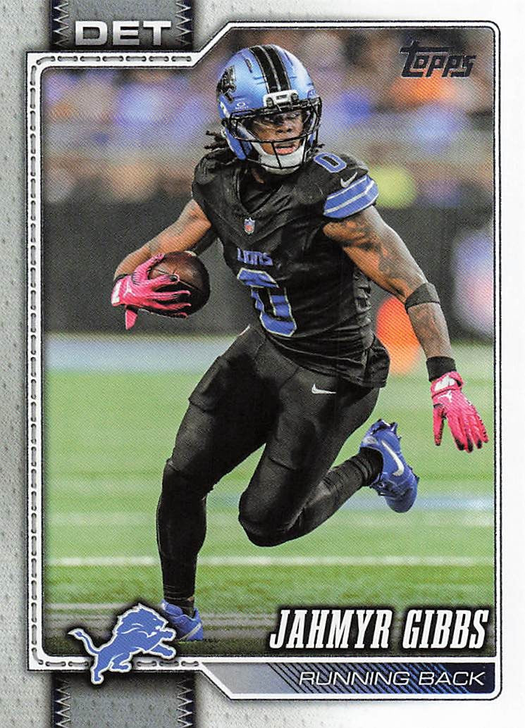 2026 Topps Flagship Football Jahmyr Gibbs #70