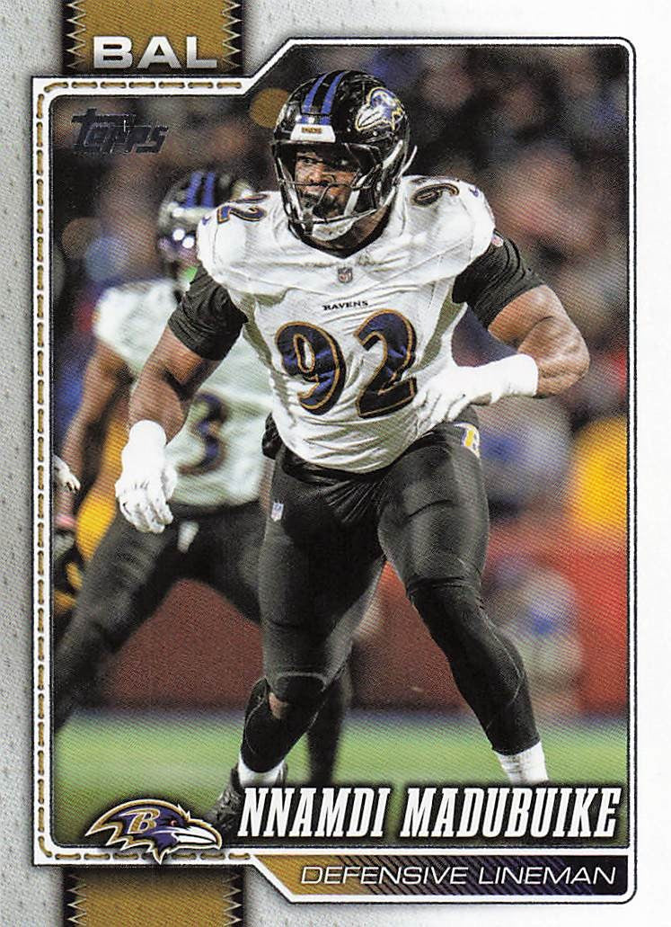 2026 Topps Flagship Football Nnamdi Madubuike #205