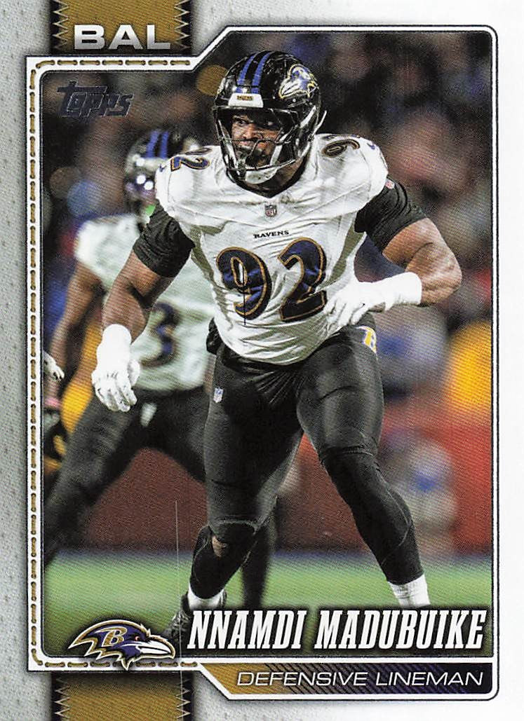 2026 Topps Flagship Football Nnamdi Madubuike #205