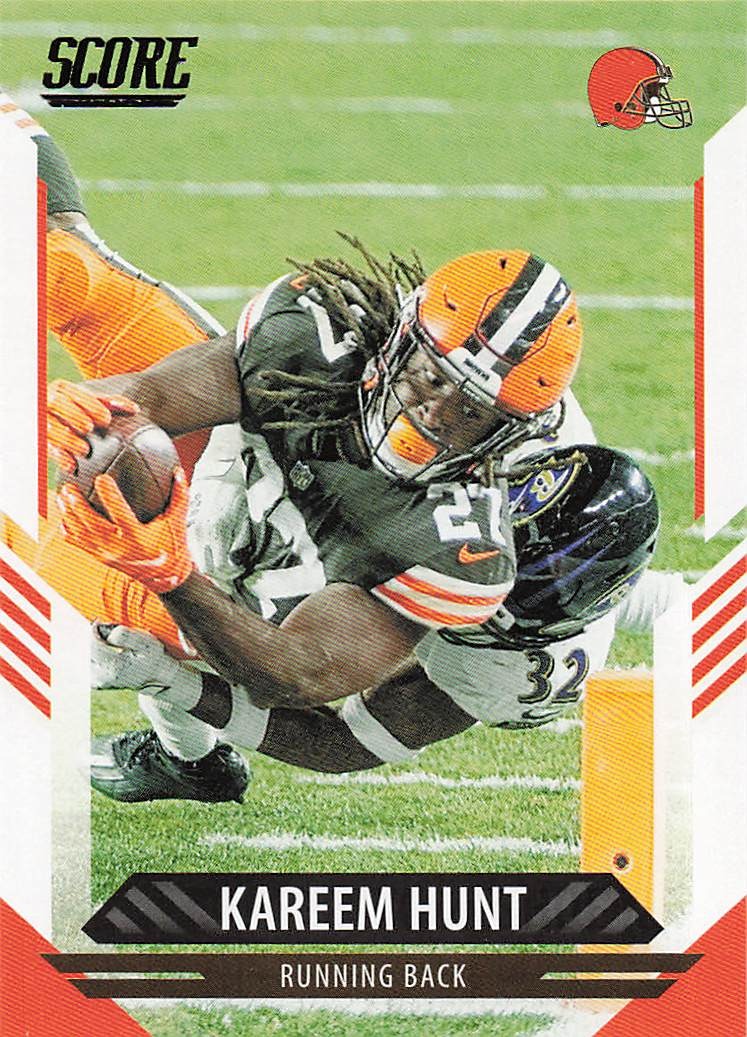 2021 Score Football Kareem Hunt #109