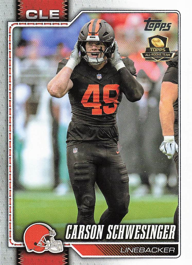2026 Topps Flagship Football Carson Schwesinger #45