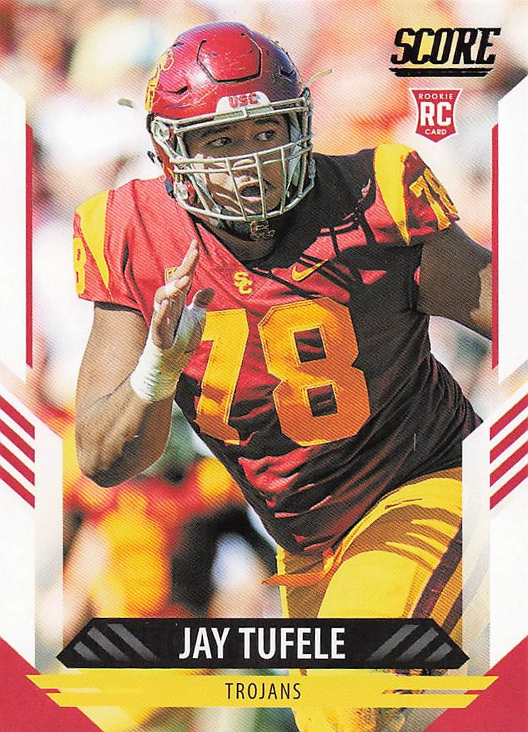 2021 Score Football Jay Tufele #392 RC