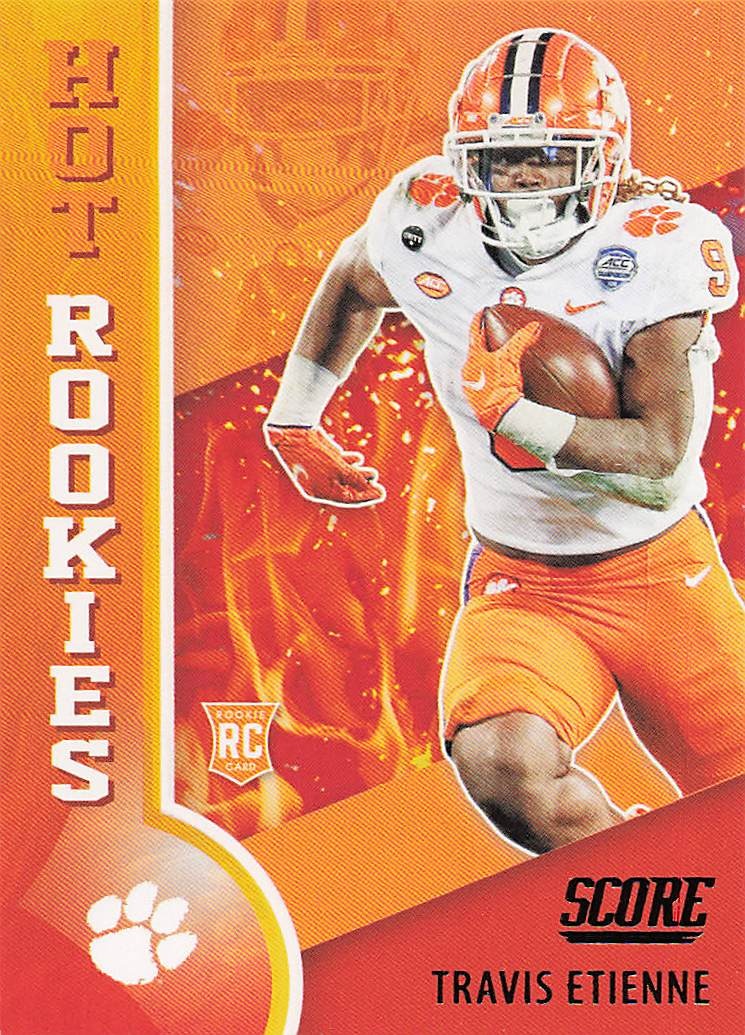 2021 Score Football Hot Rookies Travis Etienne #HR10