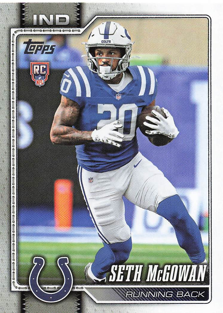 2026 Topps Flagship Football Seth McGowan #388 RC