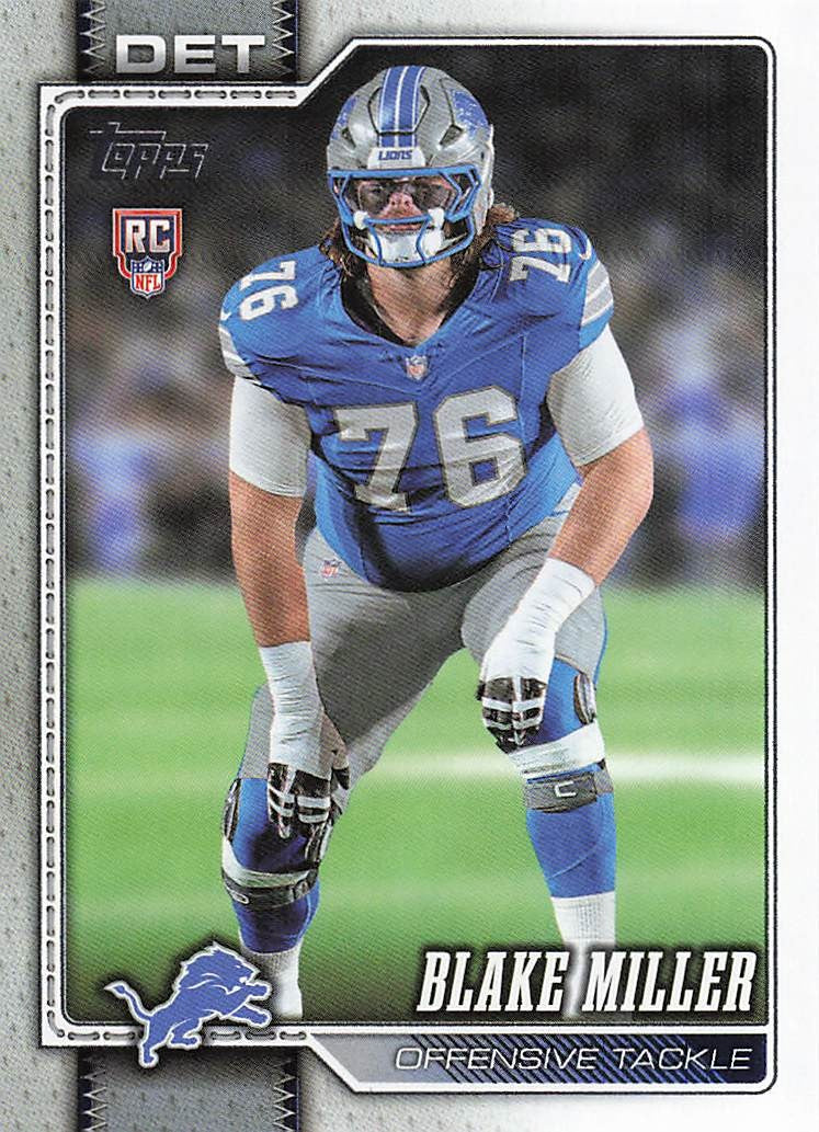 2026 Topps Flagship Football Blake Miller #380 RC