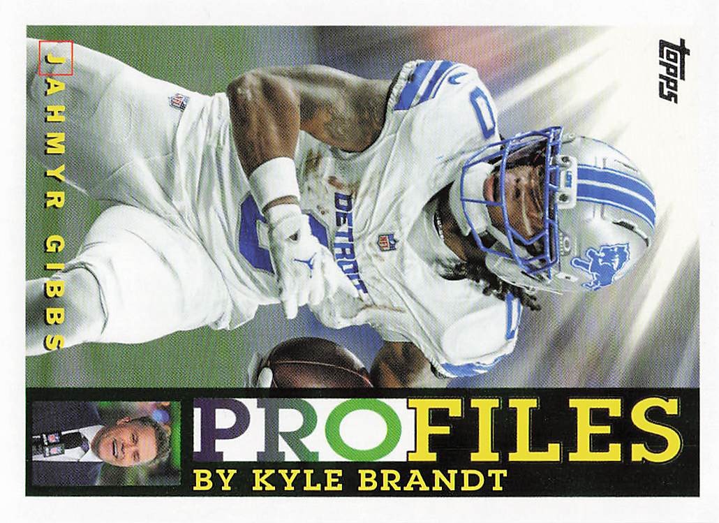 2026 Topps Flagship Football Topps Profiles Jahmyr Gibbs #TP-12