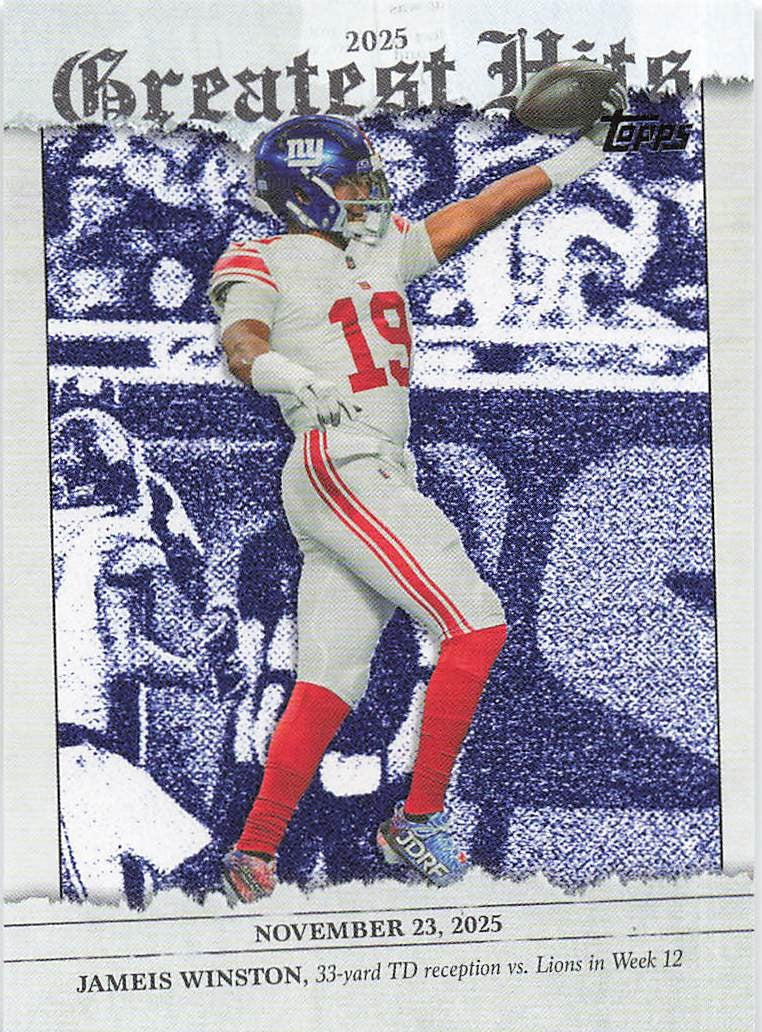 2026 Topps Flagship Football 2025 Greatest Hits Jameis Winston #25GH-JW