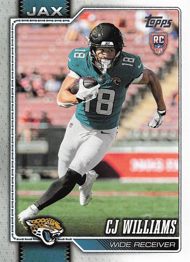 2026 Topps Flagship Football C.J. Williams #394 RC