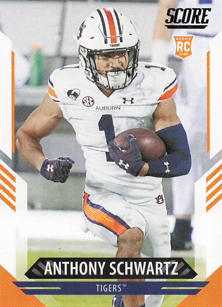 2021 Score Football Anthony Schwartz #382 RC