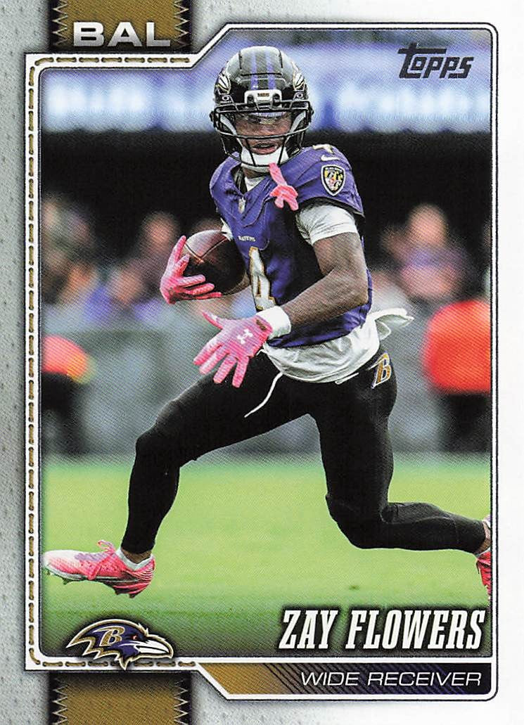 2026 Topps Flagship Football Zay Flowers #14