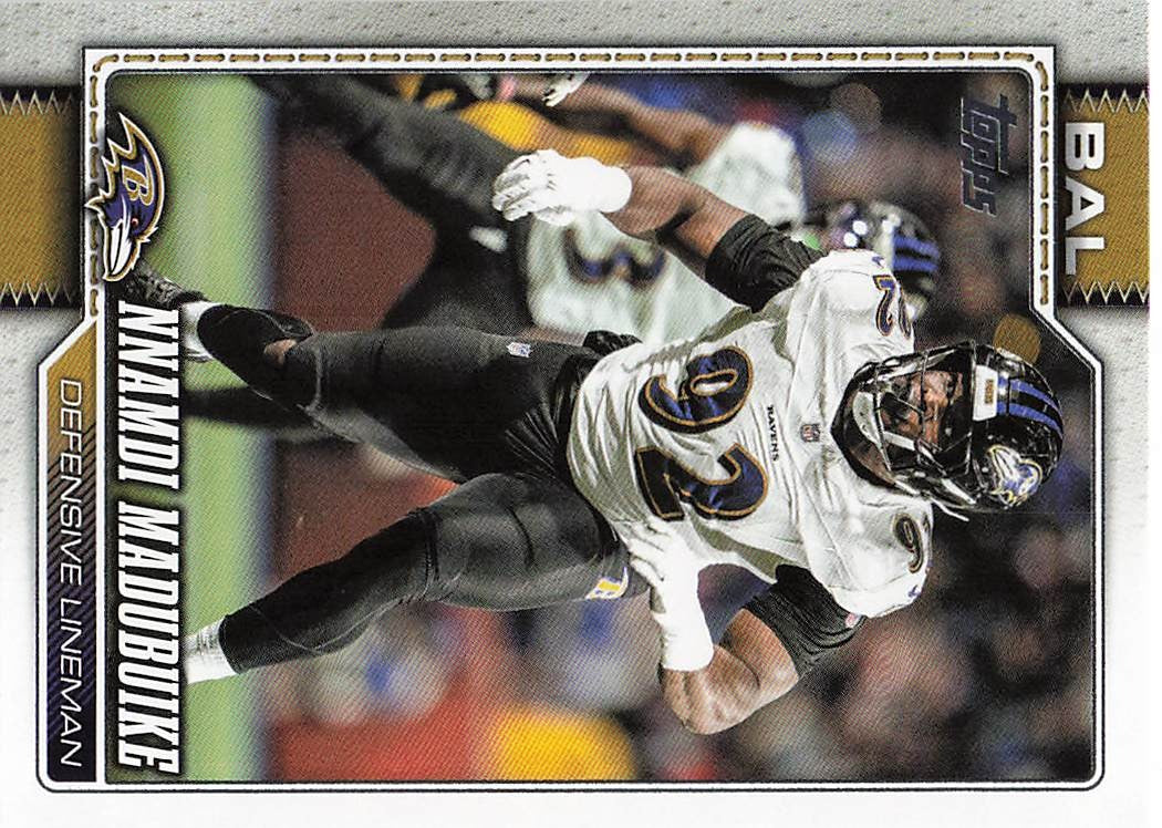 2026 Topps Flagship Football Gold Nnamdi Madubuike #205
