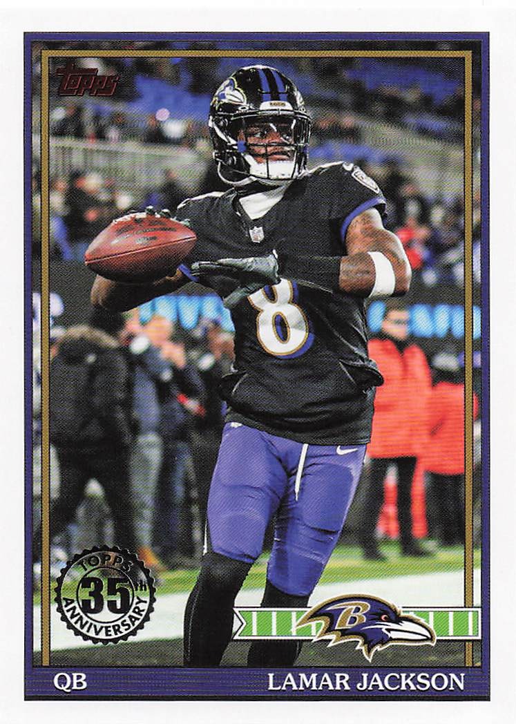 2026 Topps Flagship Football 1991 Topps Football Lamar Jackson #91TF-7