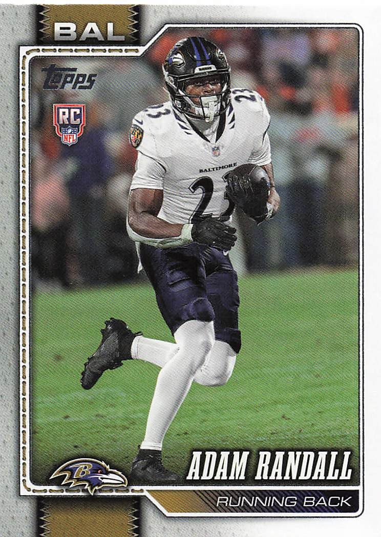 2026 Topps Flagship Football Adam Randall #377 RC