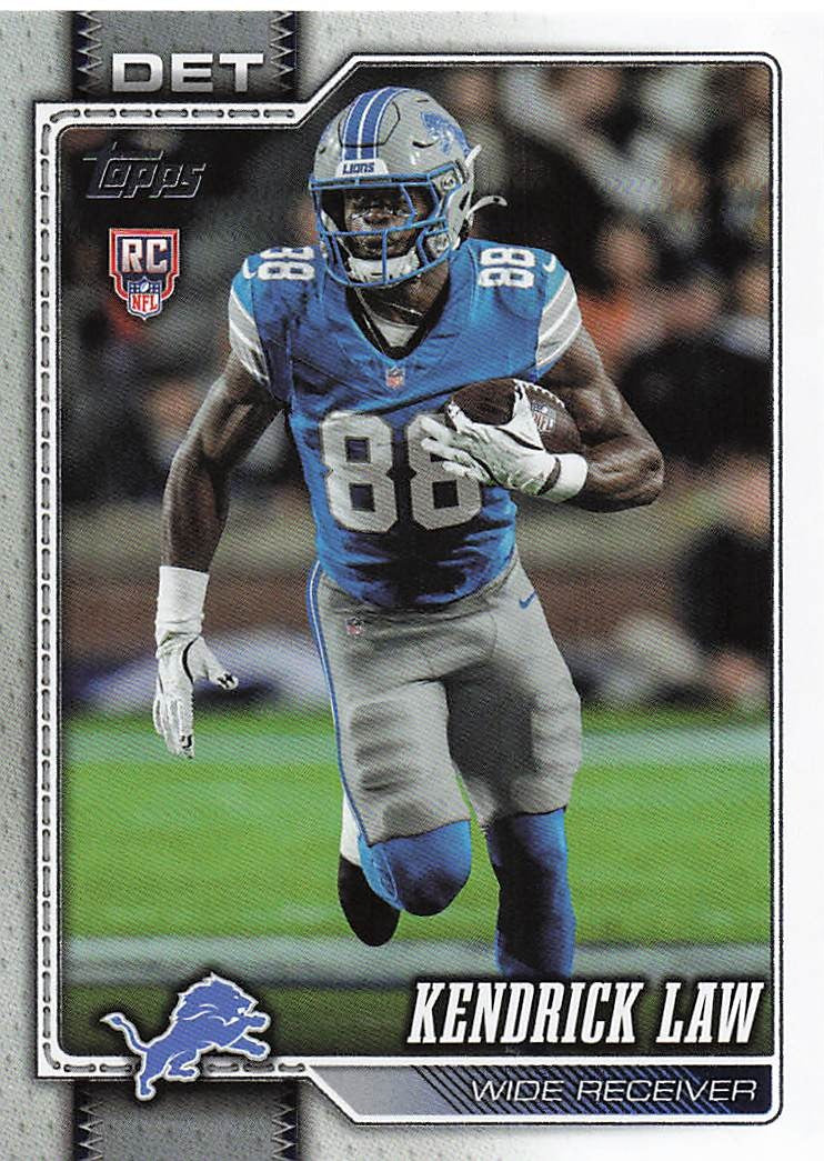 2026 Topps Flagship Football Kendrick Law #374 RC