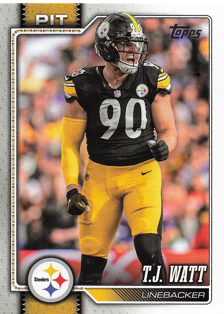 2026 Topps Flagship Football T.J. Watt #254